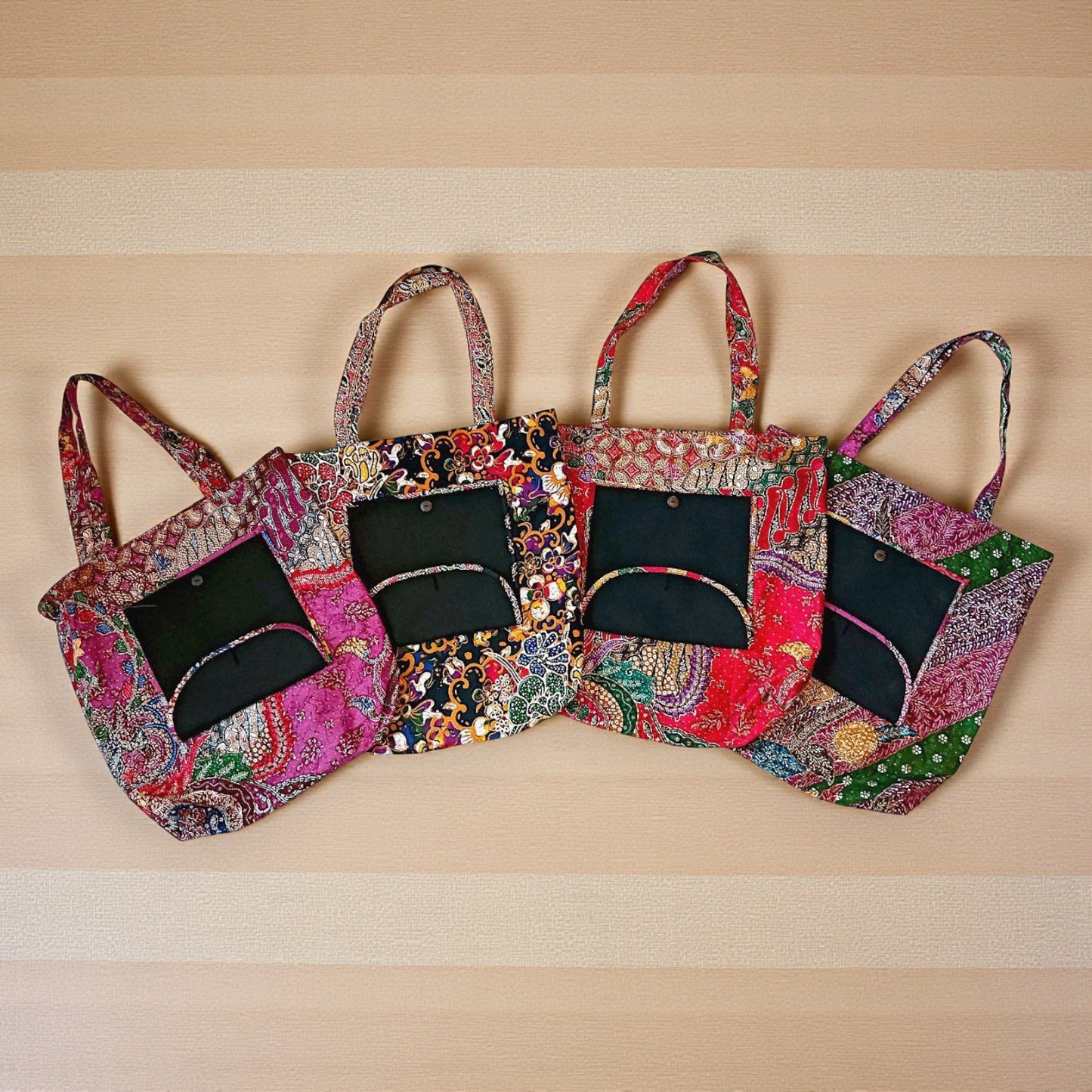 Foldable Fabric Batik Tote Bag