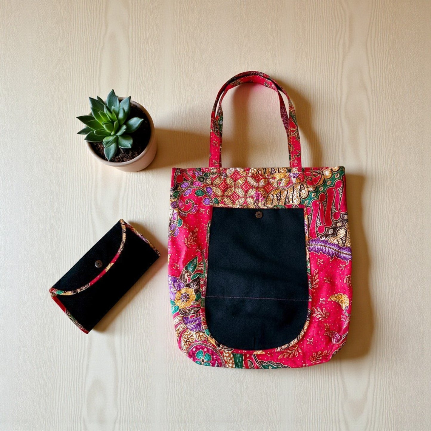 Foldable Fabric Batik Tote Bag