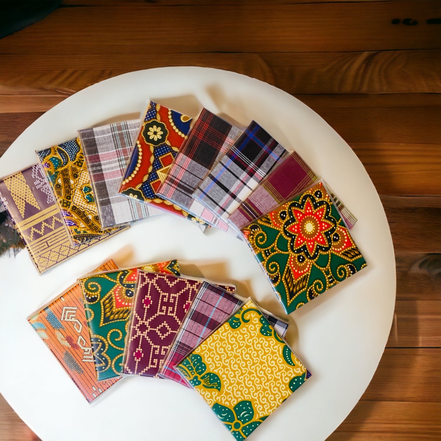 Handmade Batik Coaster with Cork