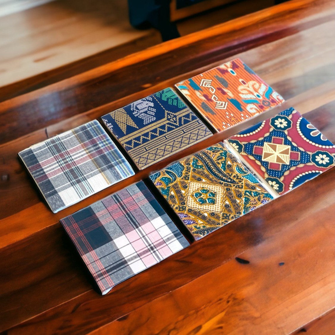 Handmade Batik Coaster with Cork