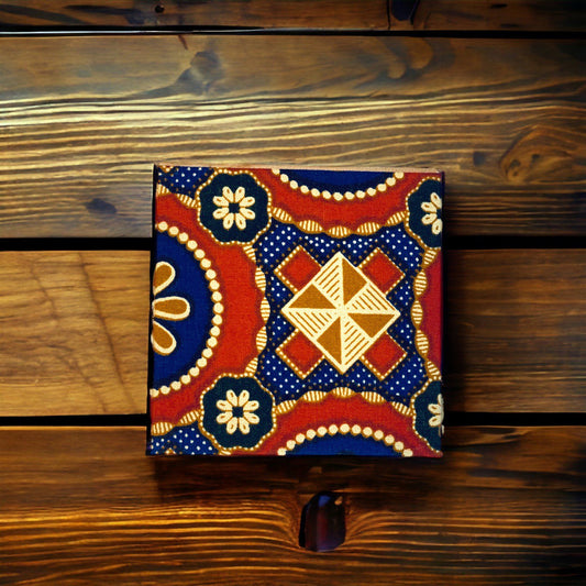 Handmade Batik Coaster with Cork
