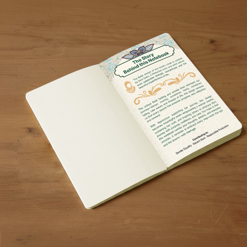 Journey of Resilience Batik Notebook