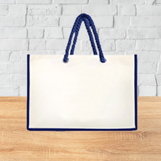 Laminated Tote Bag with Twisted Rope Handle