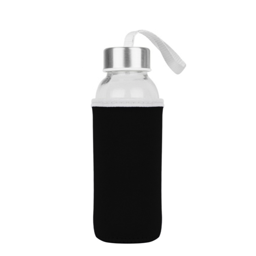Glass Bottle with Neoprene Pouch (300ml)
