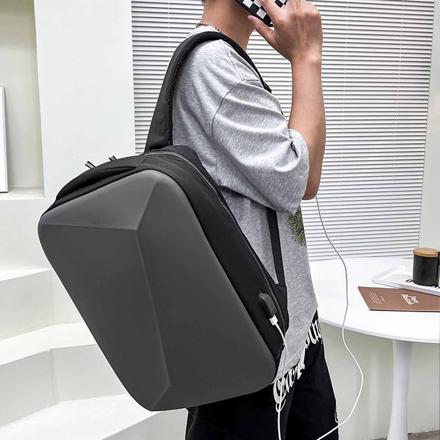 Aqua Guard Secure Waterproof Backpack with USB Port (Anti-Theft)