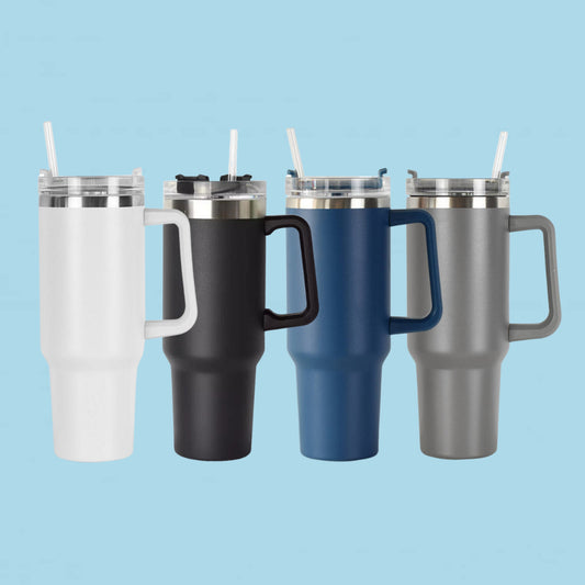 Precious Quencher Tumbler with Straw and Handle