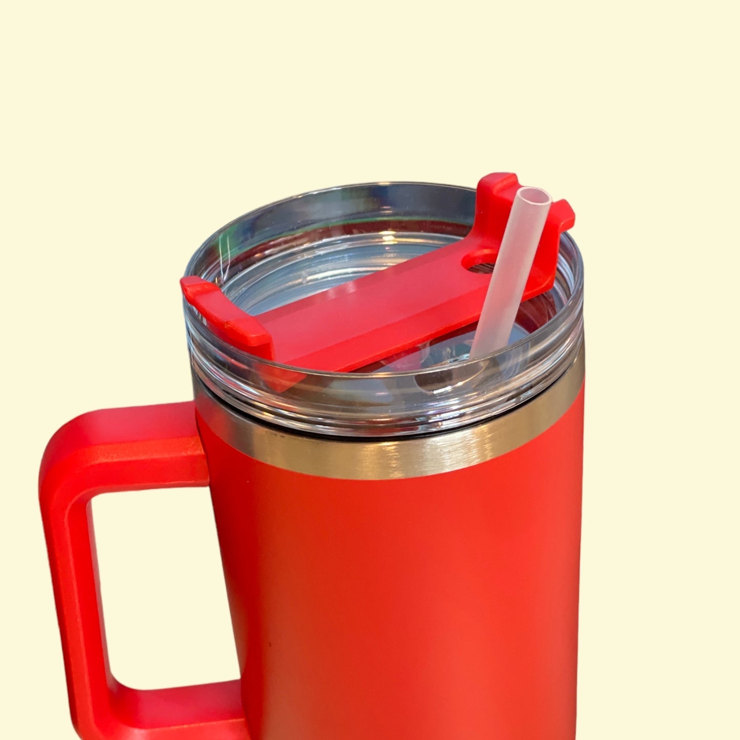 Precious Quencher Tumbler with Straw and Handle