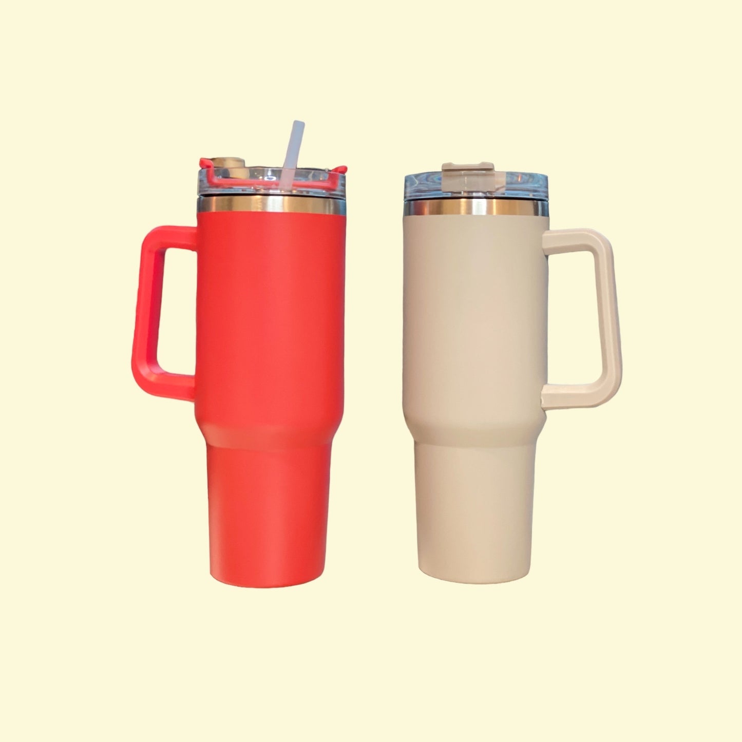 Precious Quencher Tumbler with Straw and Handle
