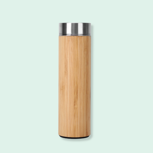 Premium Double Layer Bamboo Tumbler with LED (500ml)