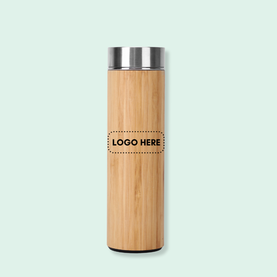 Premium Double Layer Bamboo Tumbler with LED (500ml)