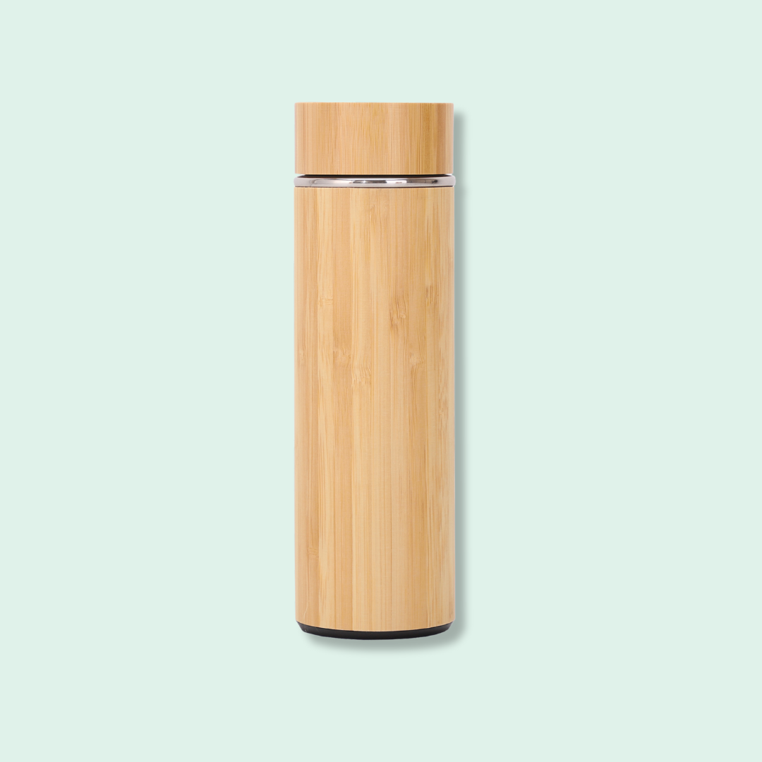 Premium Double Layer Bamboo Tumbler with LED (500ml)