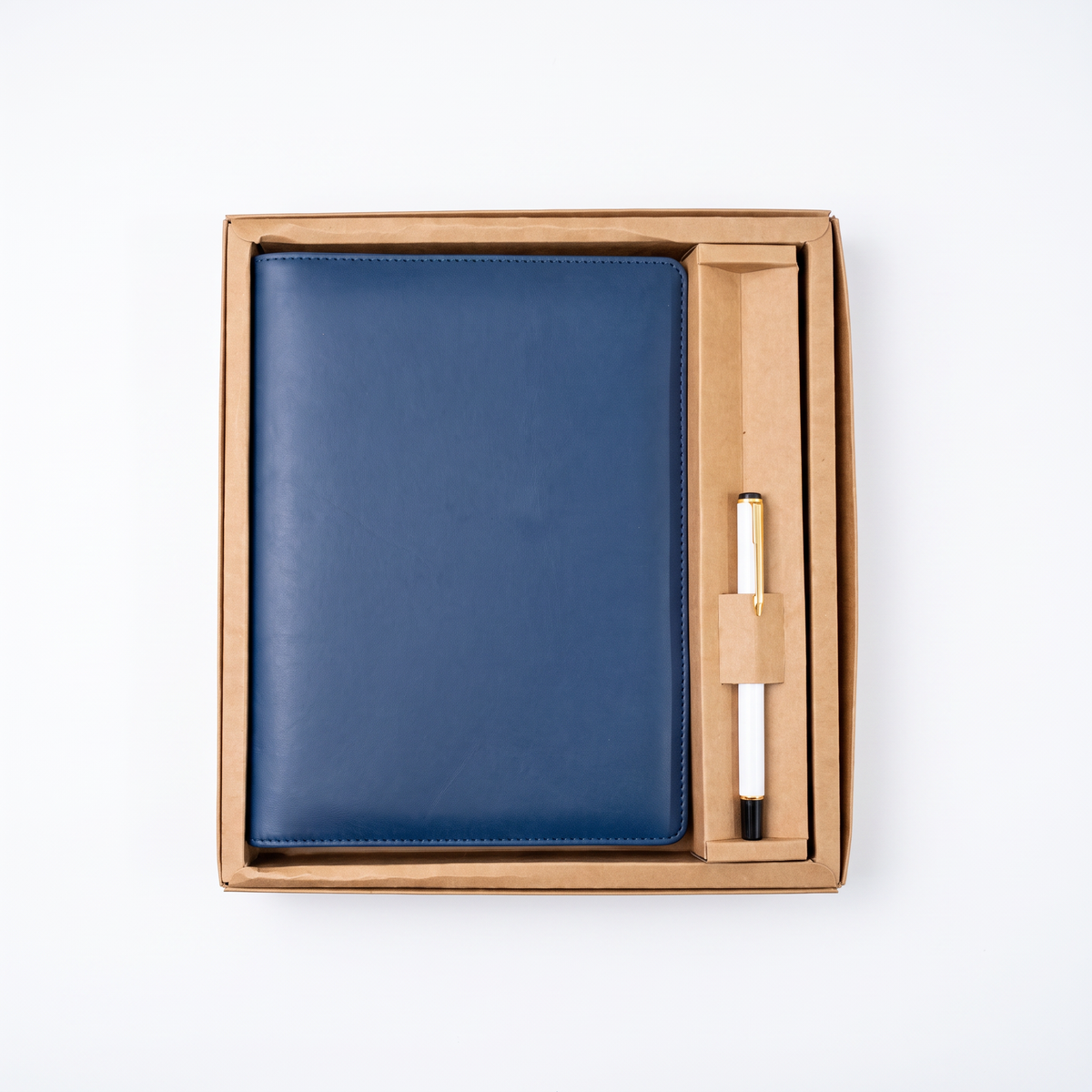 Premium PU Leather Notebook and Pen Gift Set
