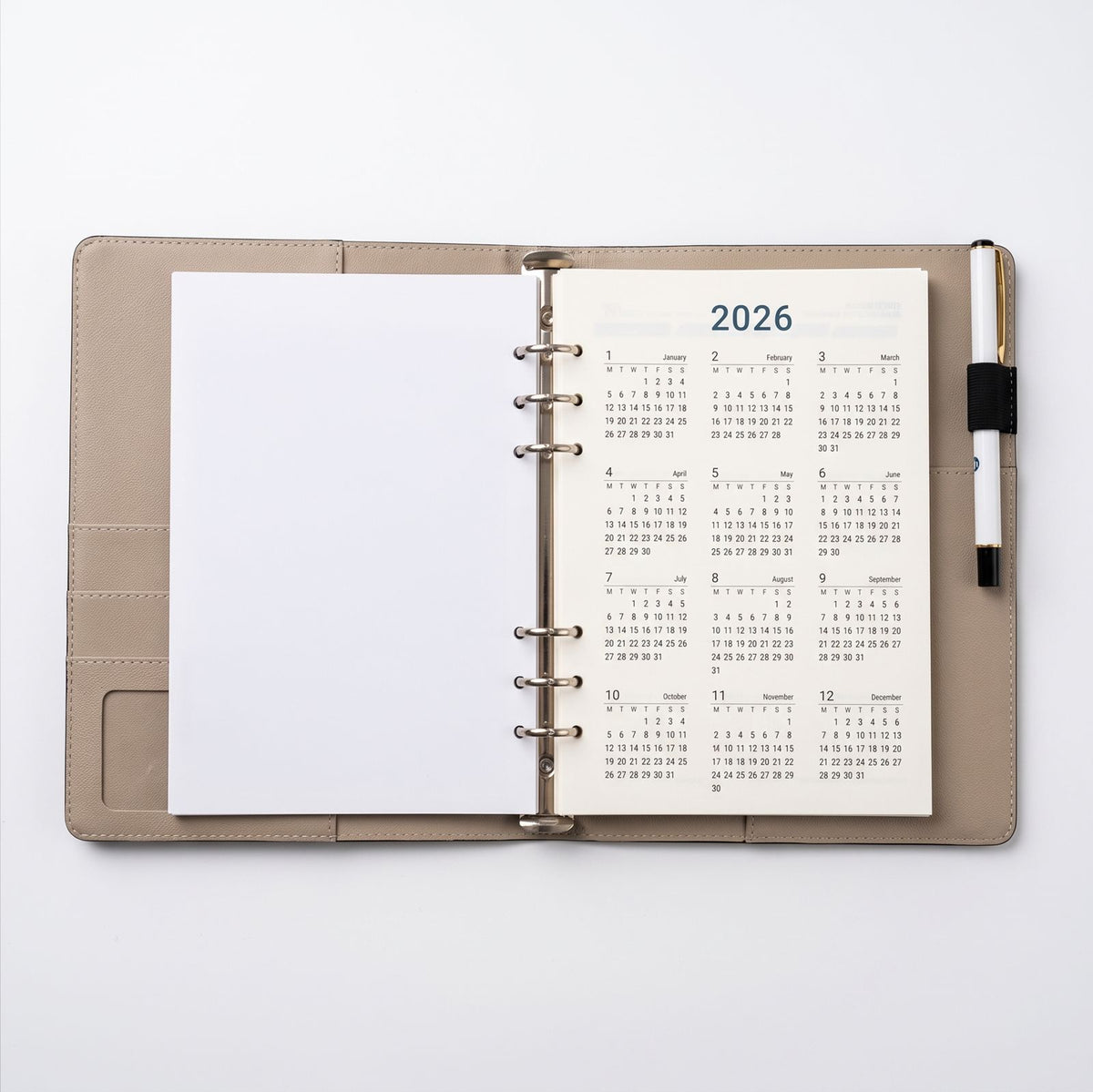 Premium PU Leather Notebook and Pen Gift Set