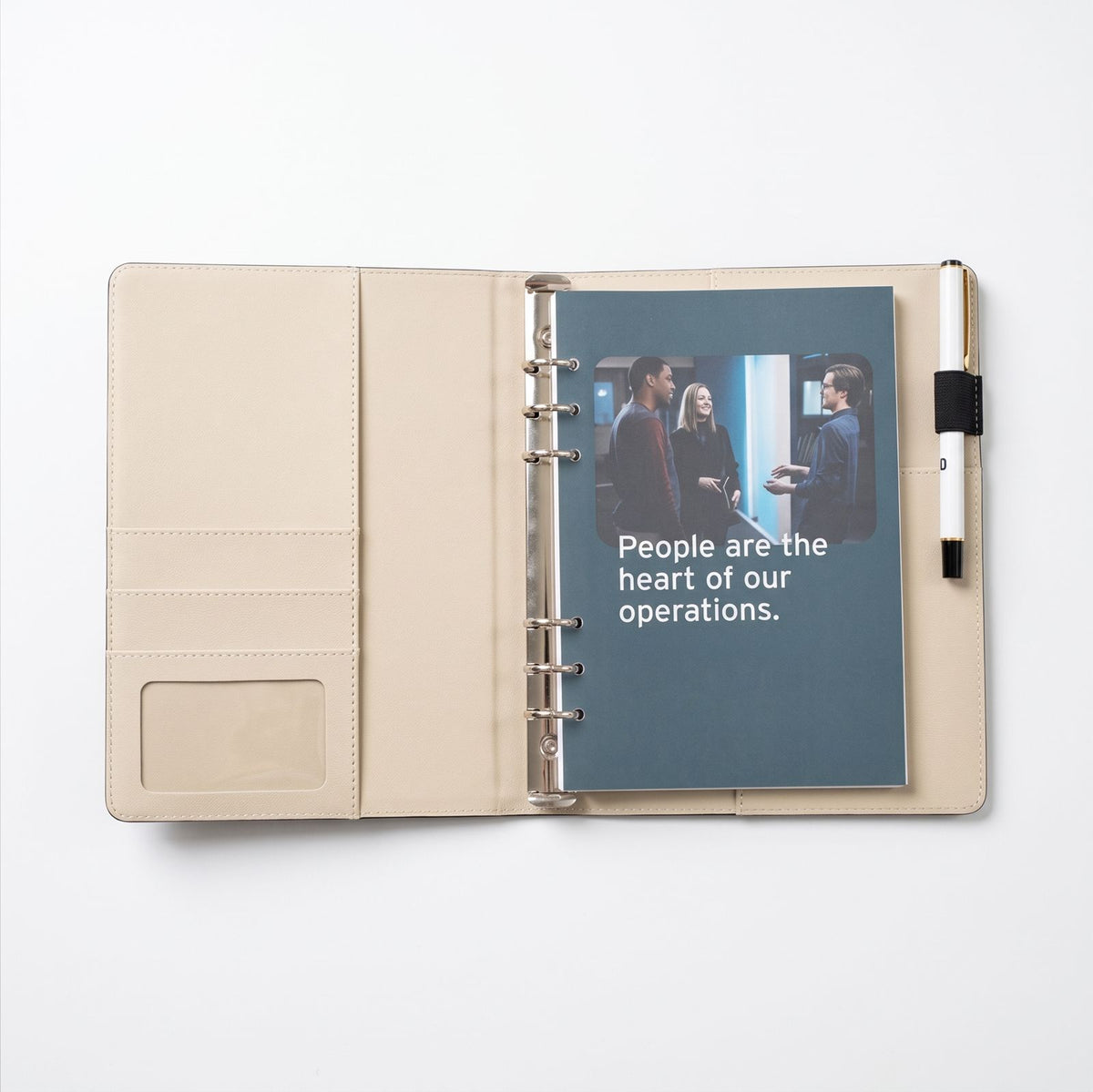 Premium PU Leather Notebook and Pen Gift Set
