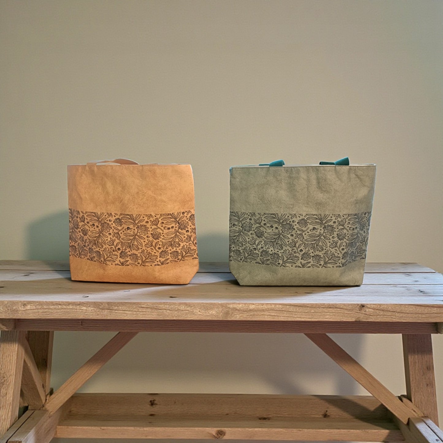 Recyclable Dupont Paper Batik Canvas Tote Bag