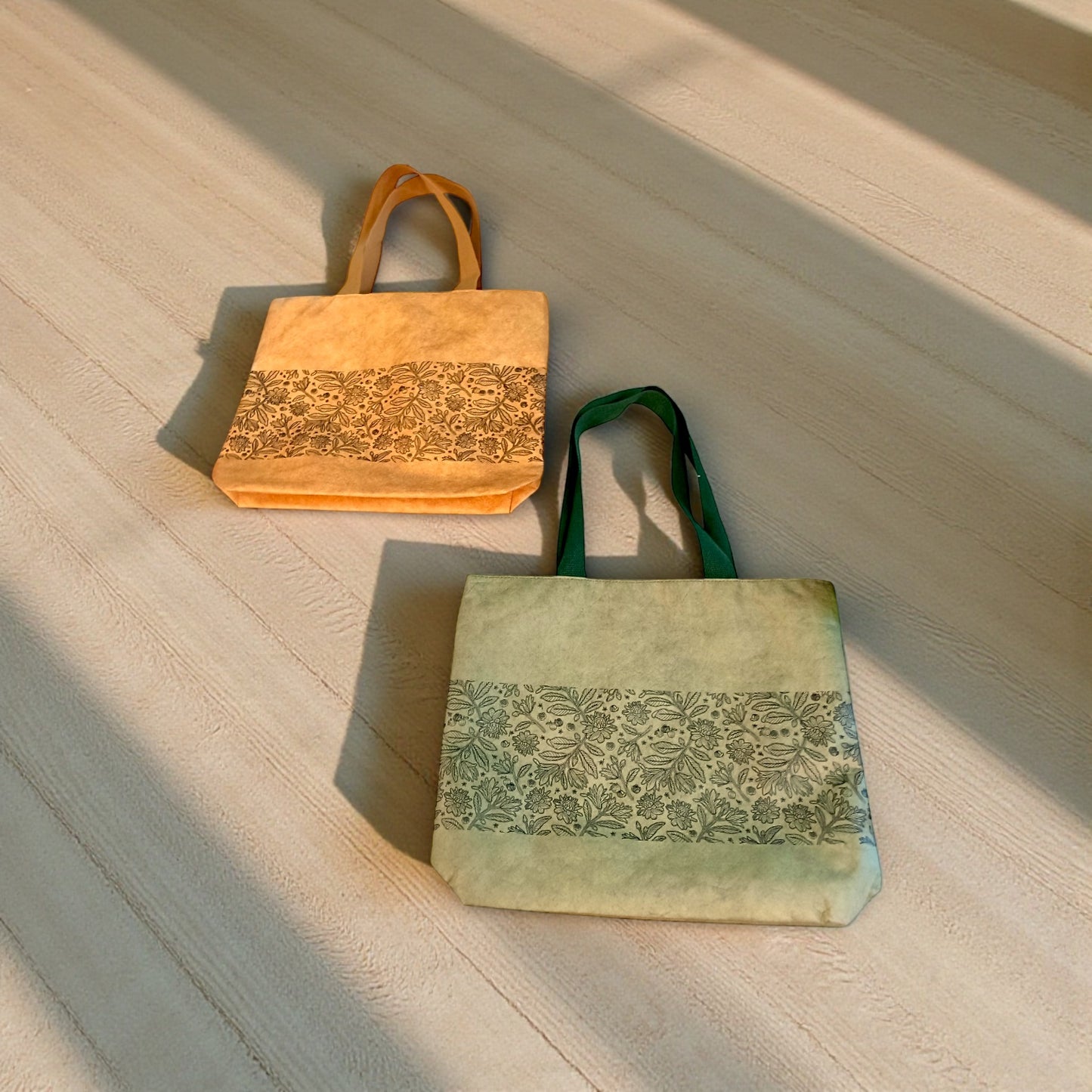 Recyclable Dupont Paper Batik Canvas Tote Bag