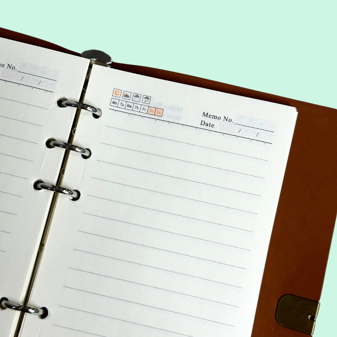 A6 Reflective Leather Journal