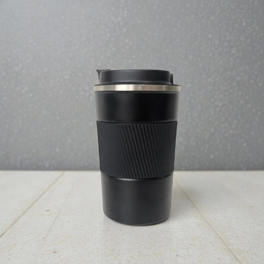 Stainless Steel Coffee Mug with Silicone Grip