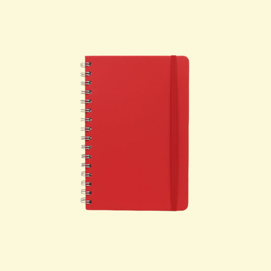 Wire O Notebook with Hard Cover (Red)