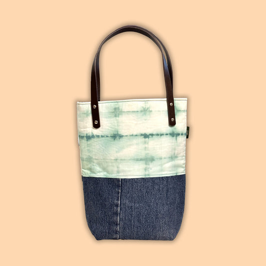 Tote Bag with PU Leather Handle