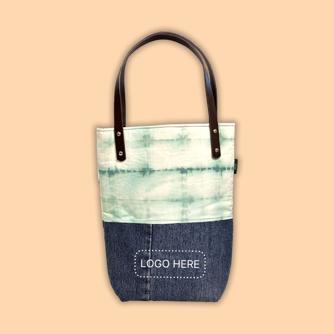 Tote Bag with PU Leather Handle