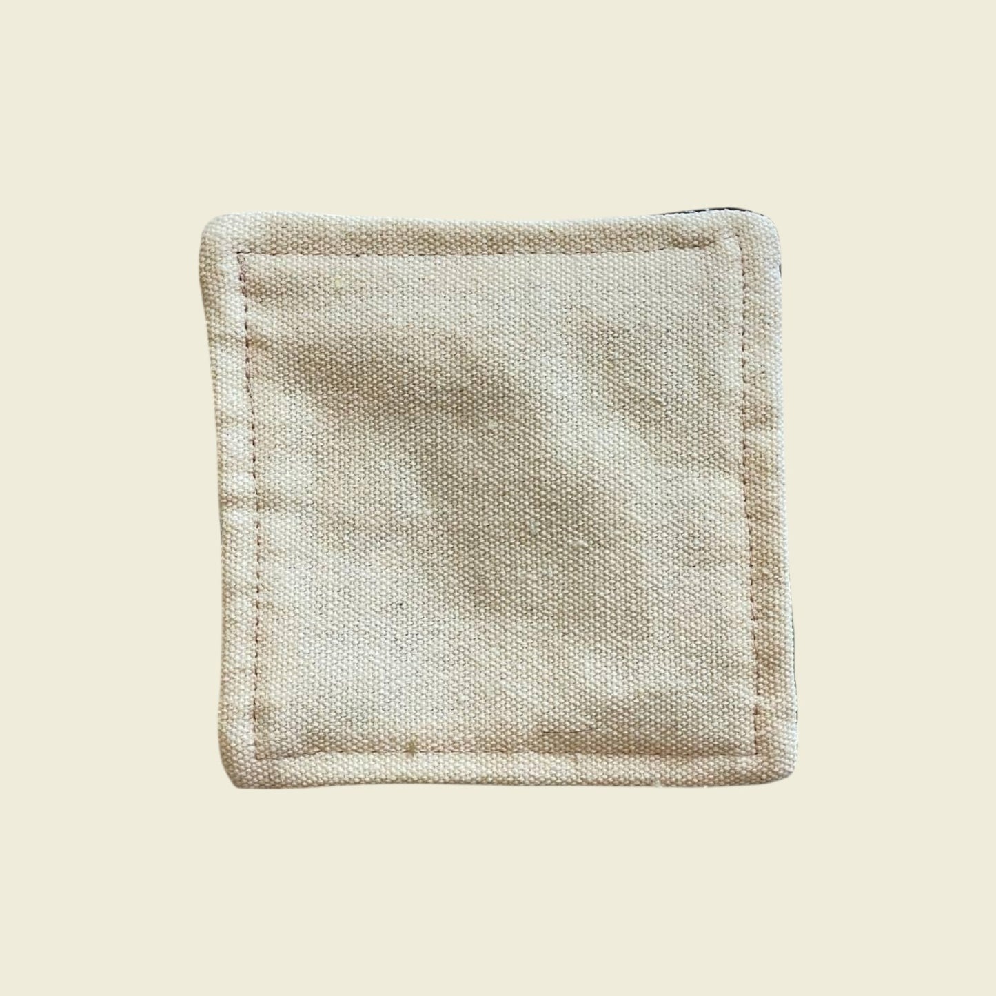 Upcycled Batik Canvas Coaster