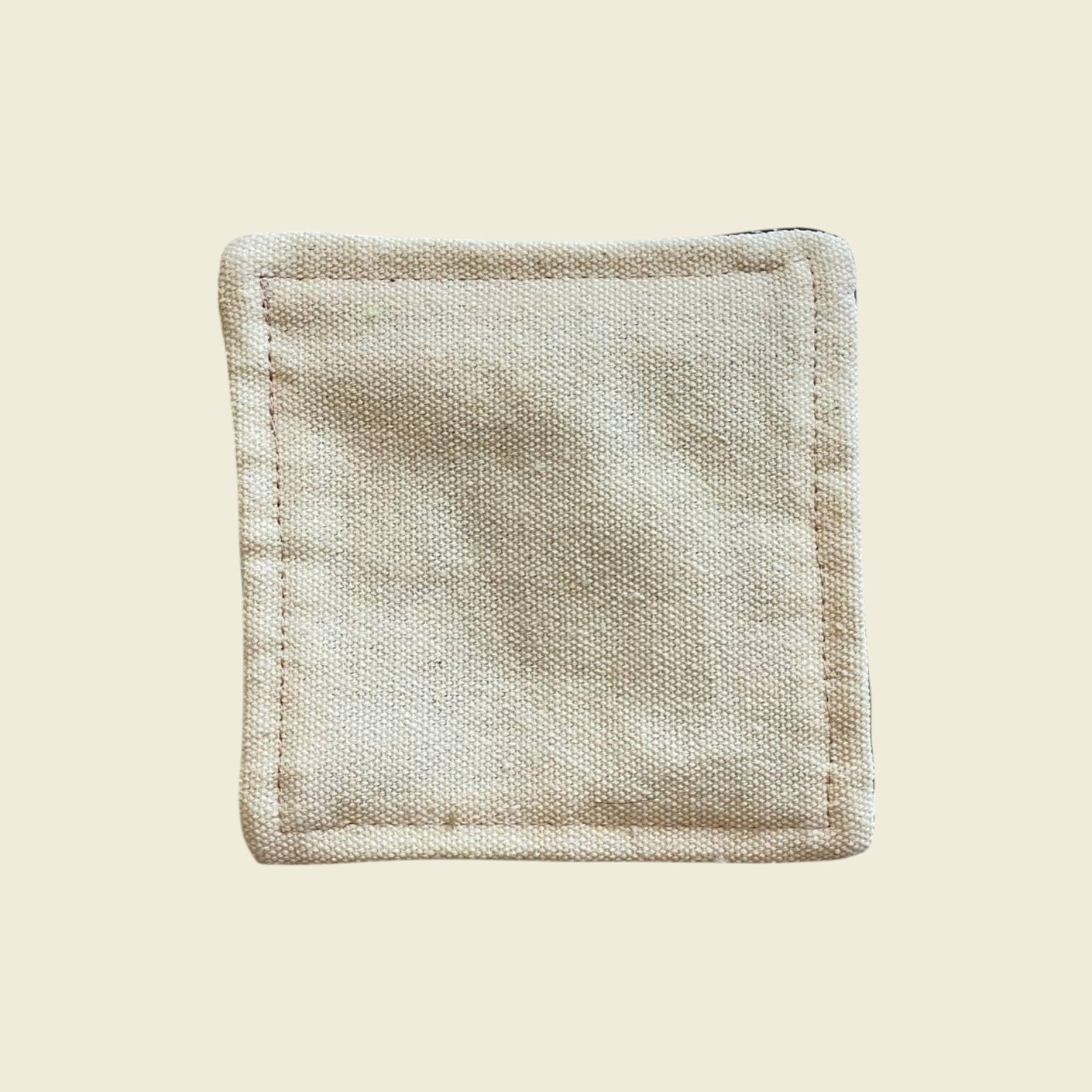 Upcycled Batik Canvas Coaster