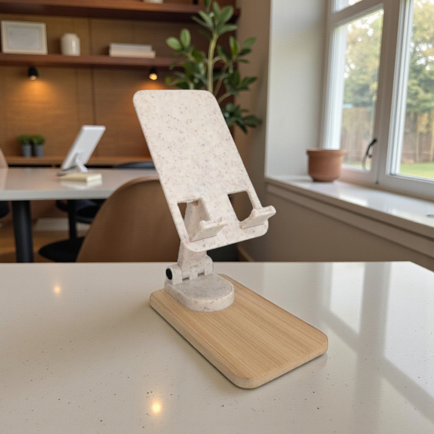 Wheat Straw and Bamboo Phone Holder