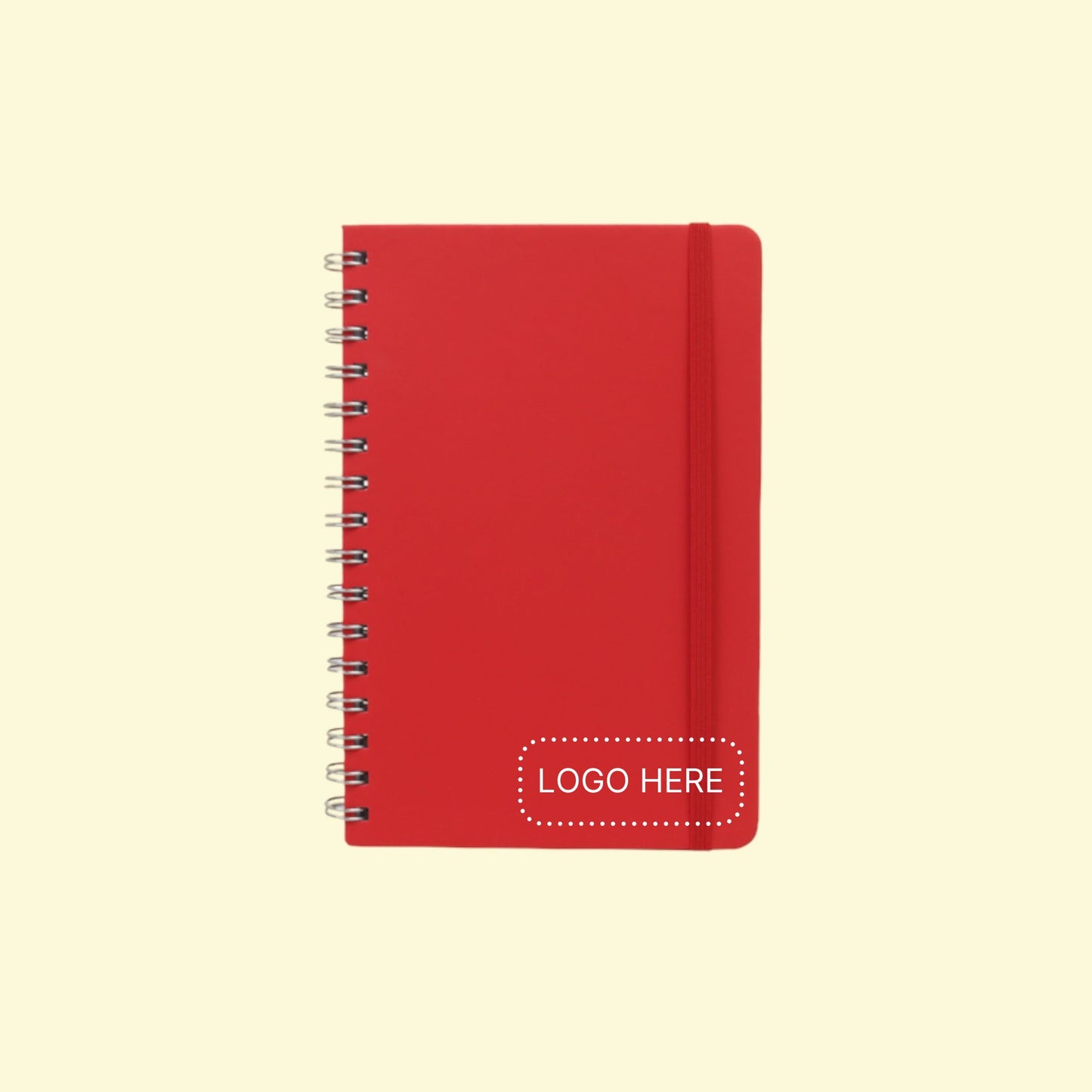 Wire O Notebook with Hard Cover (Red)