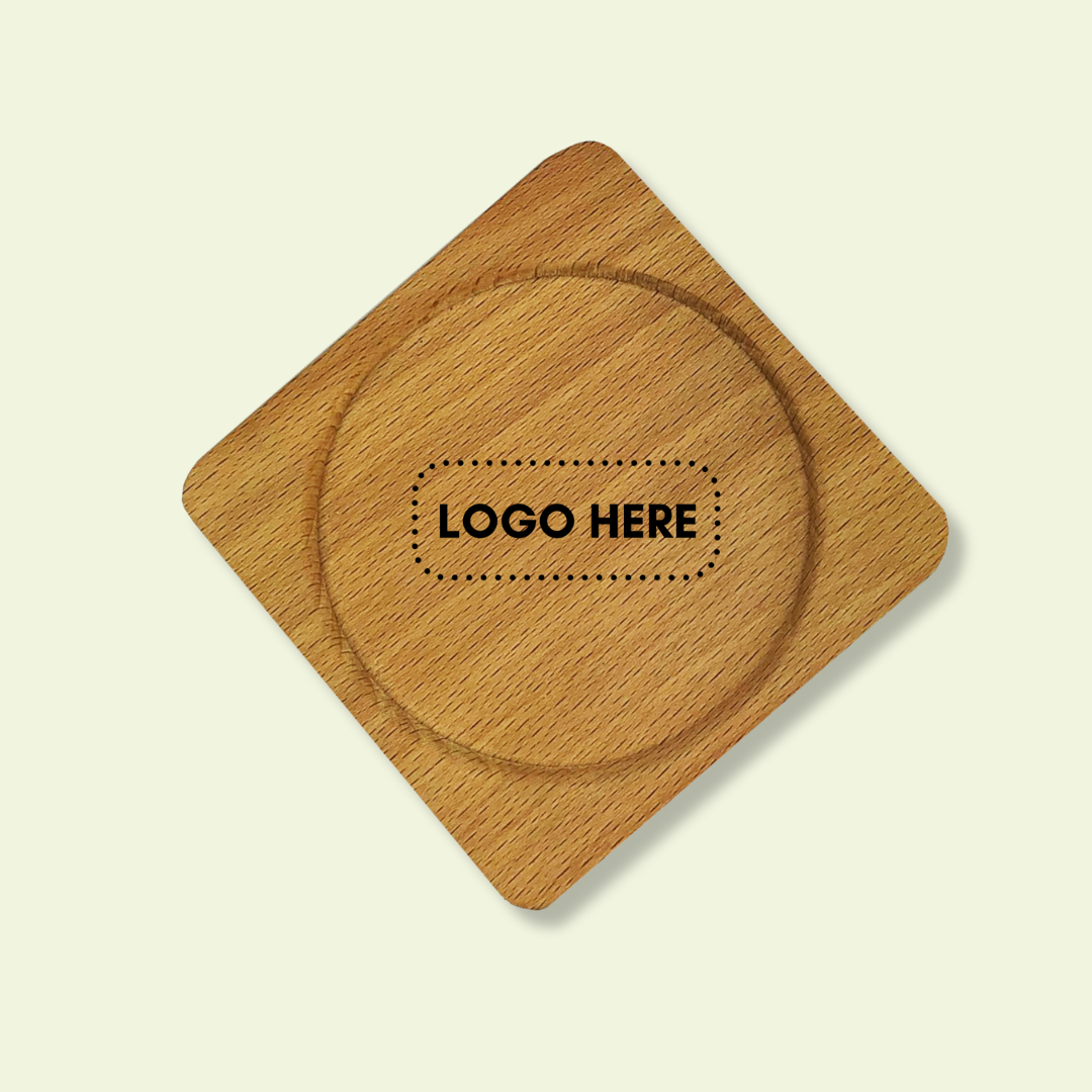 Wooden Coaster with Personalised Name