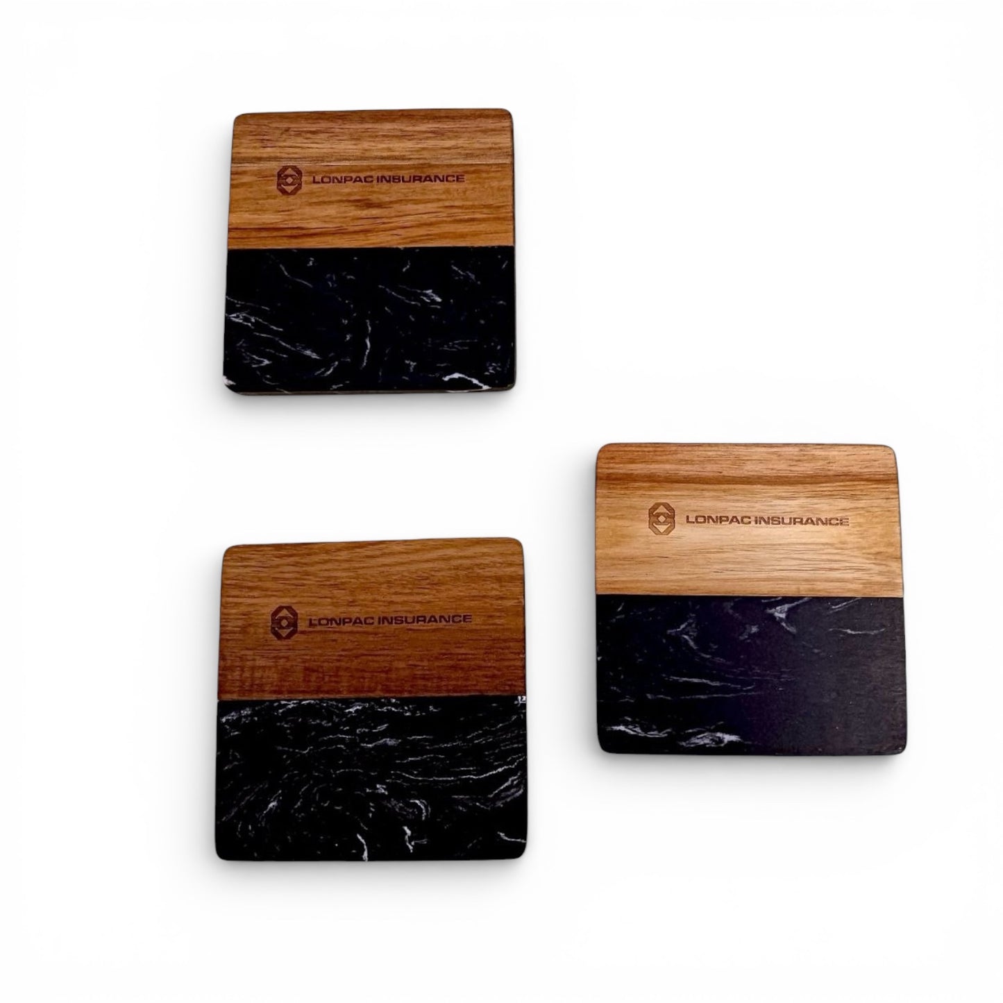 Acacia Marble Wood Coaster