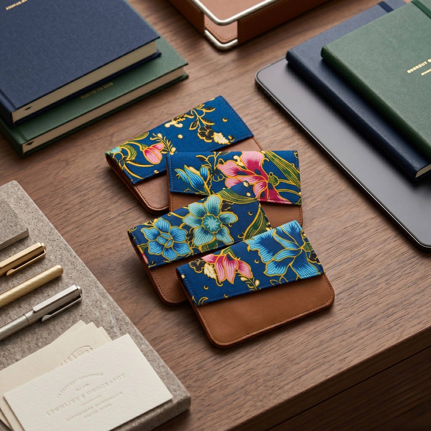 Premium Leather Batik Passport Holder