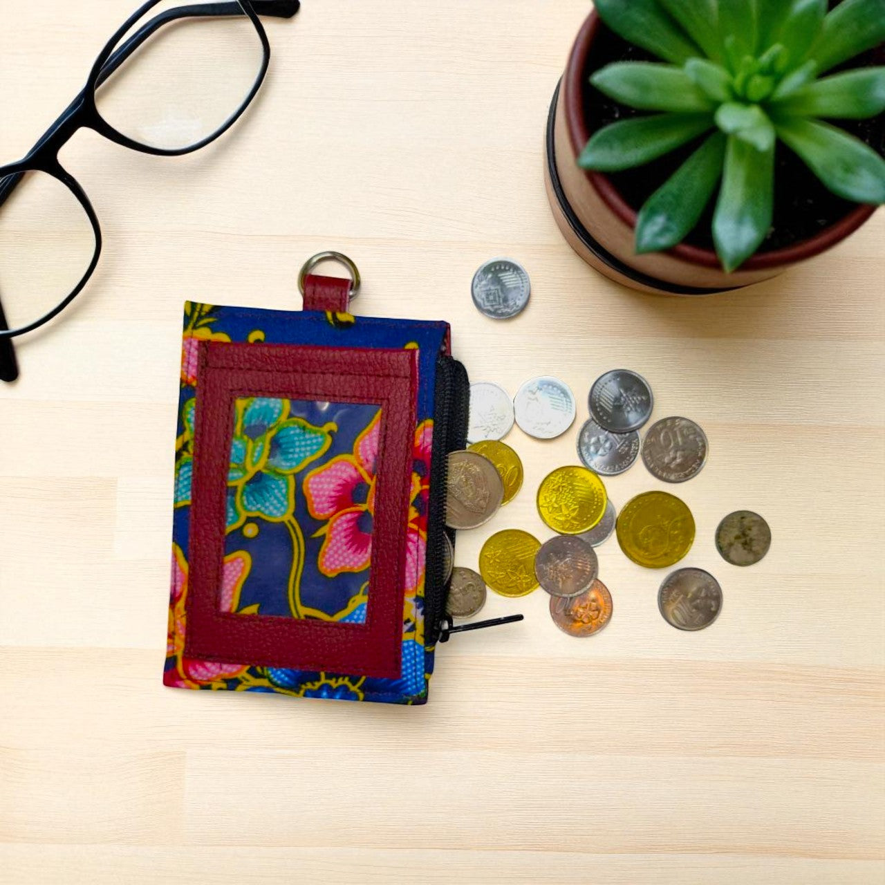 Premium Batik Lanyard Card Holder