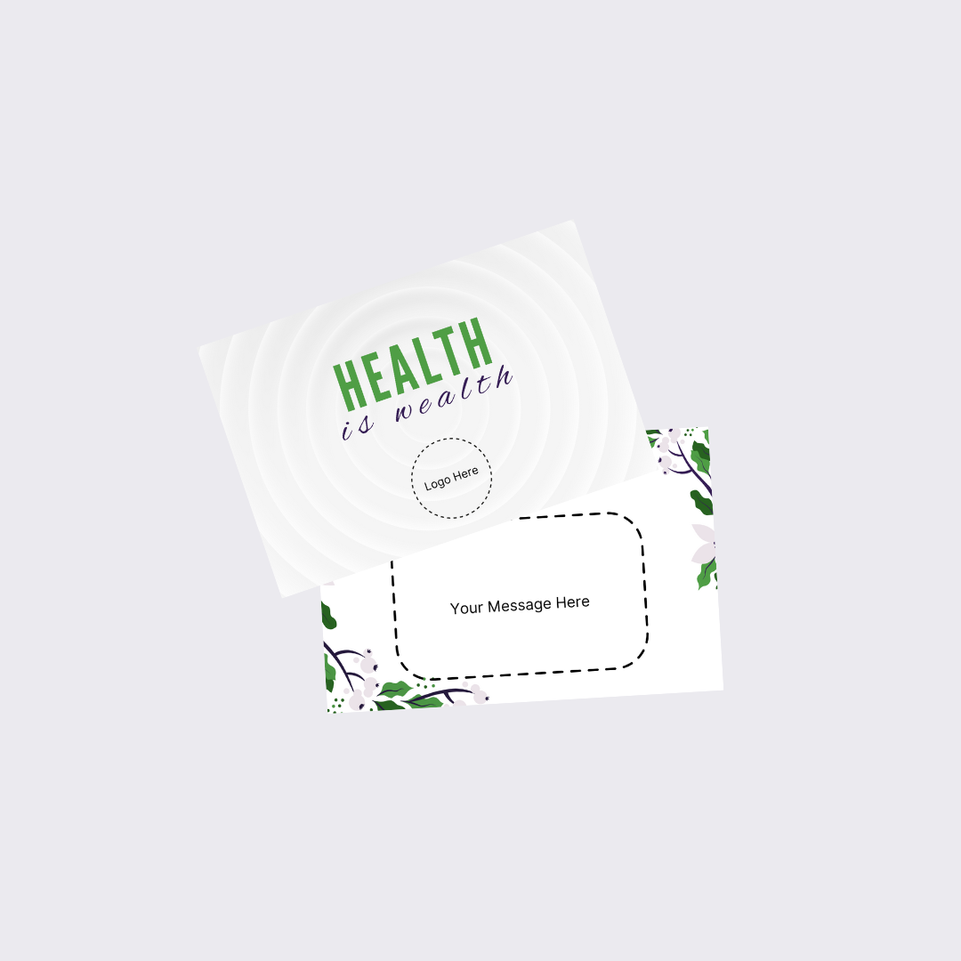 Health Is Wealth Greeting Card