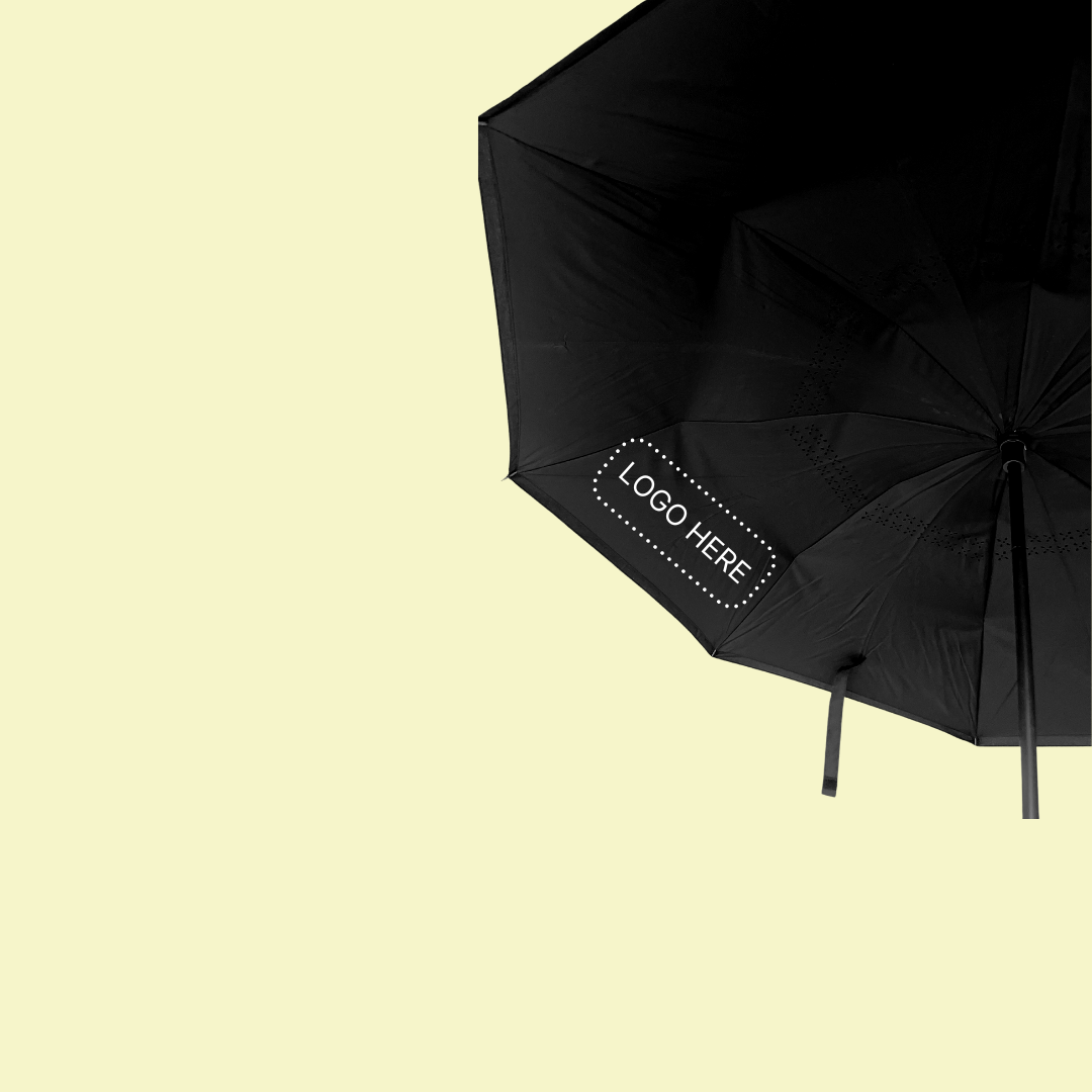 23" Open Reversible Quality Umbrella with C-shaped handle