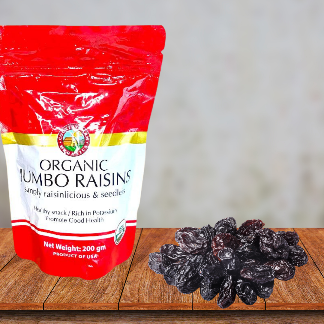Organic Seedless Jumbo Raisins