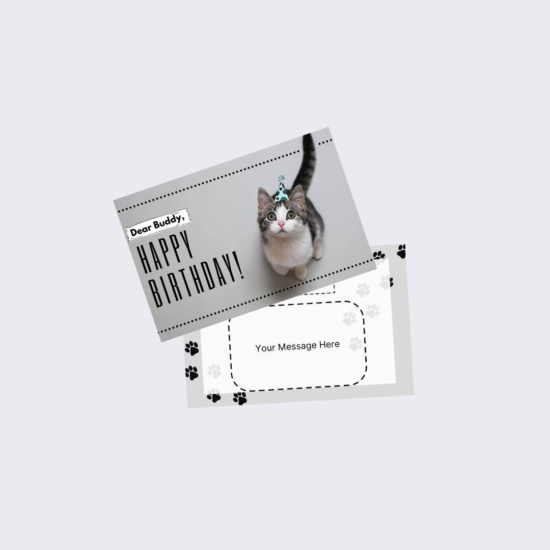 Happy Purr-day Greeting Card