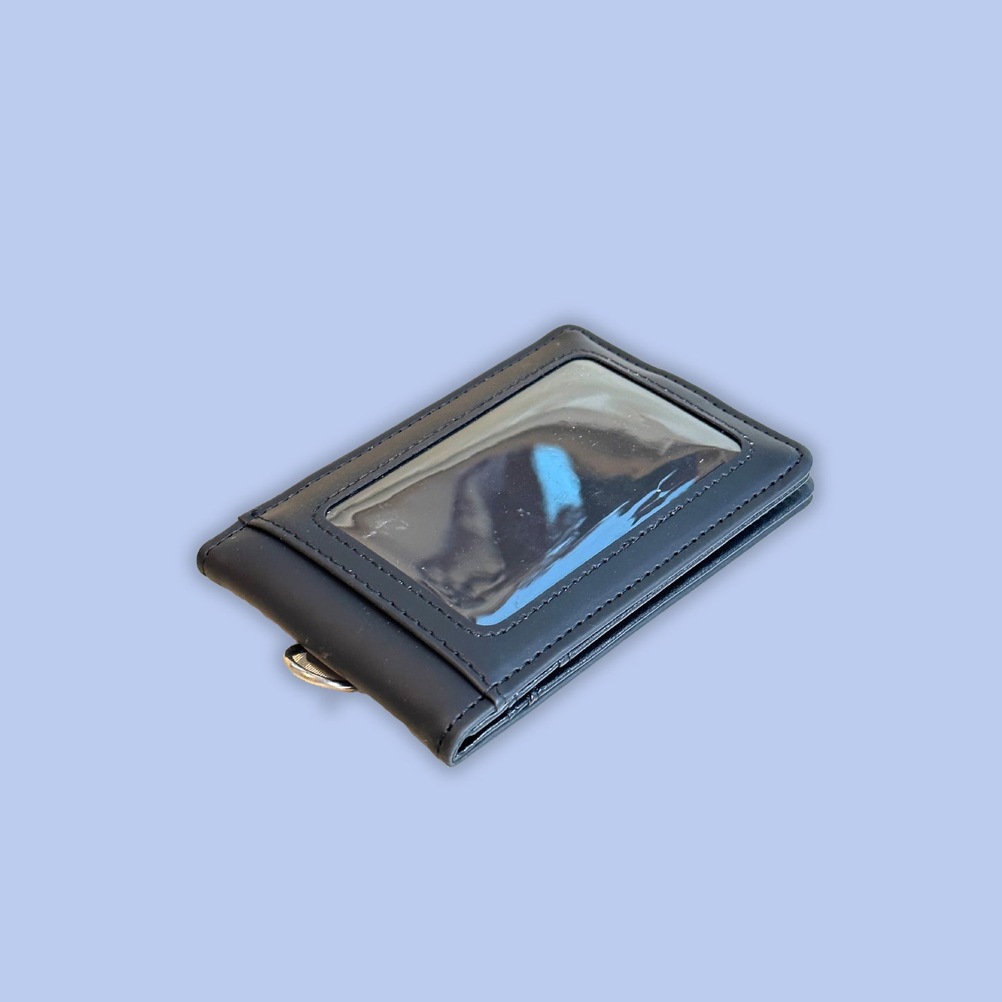 PU ID Card Holder Wallet With Lanyard