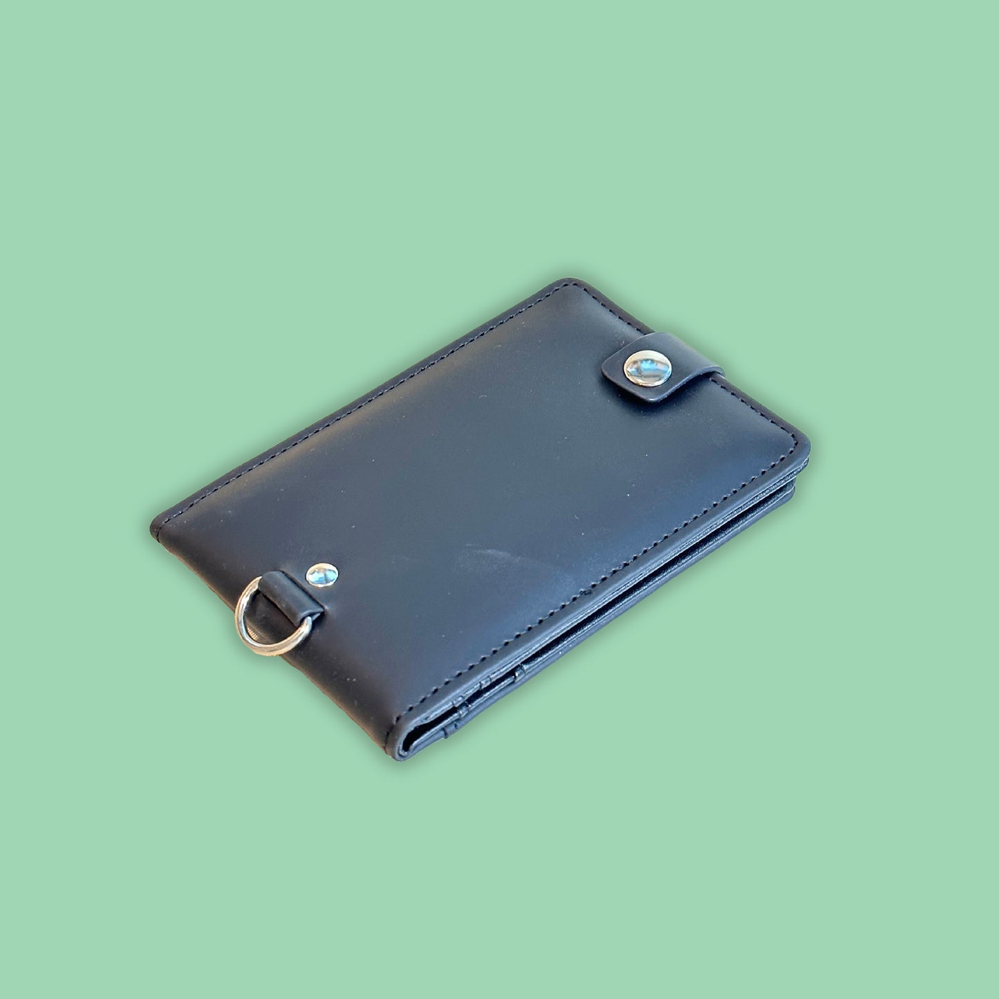 PU ID Card Holder Wallet With Lanyard