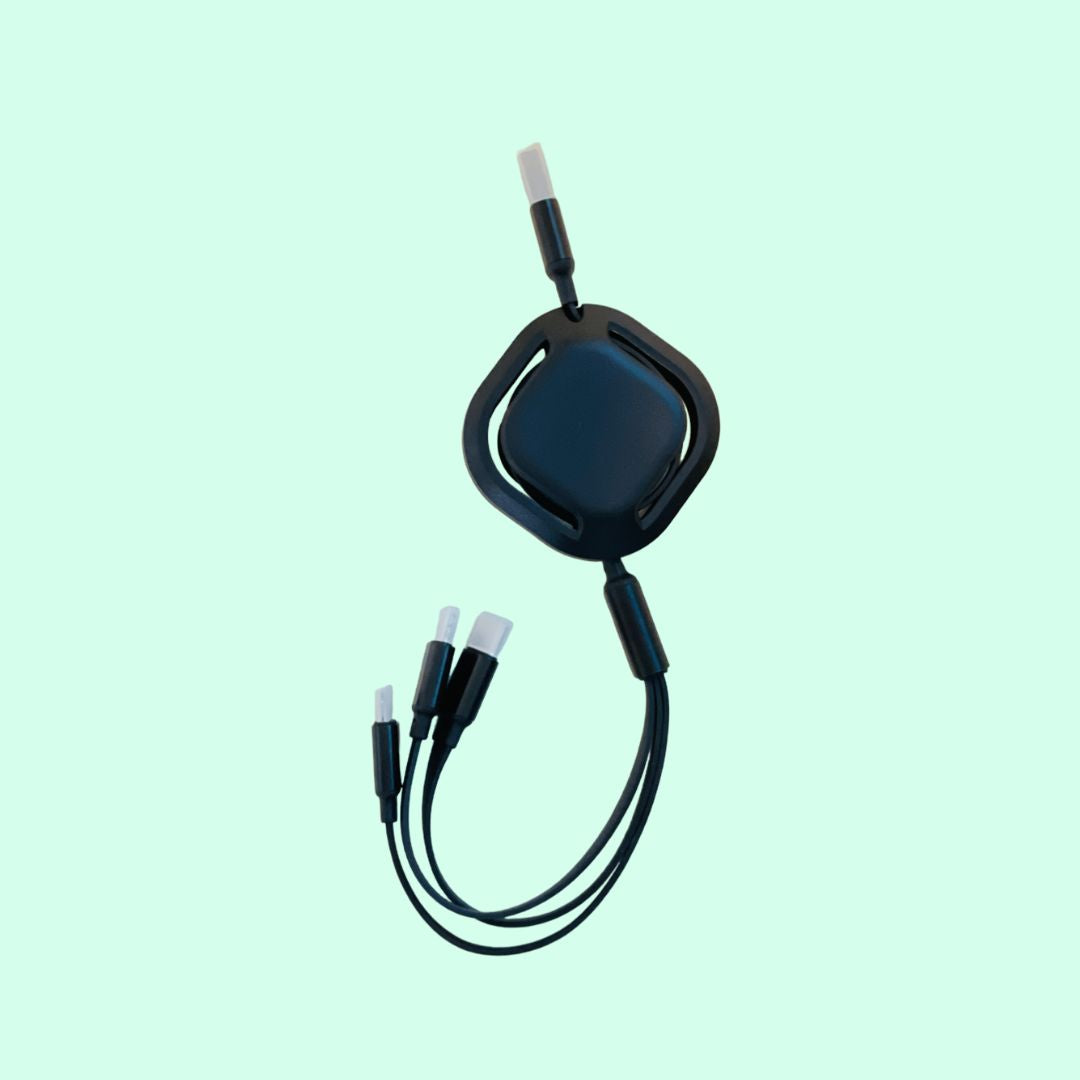 Vortex 3 in 1 Retractable USB Charging Cable
