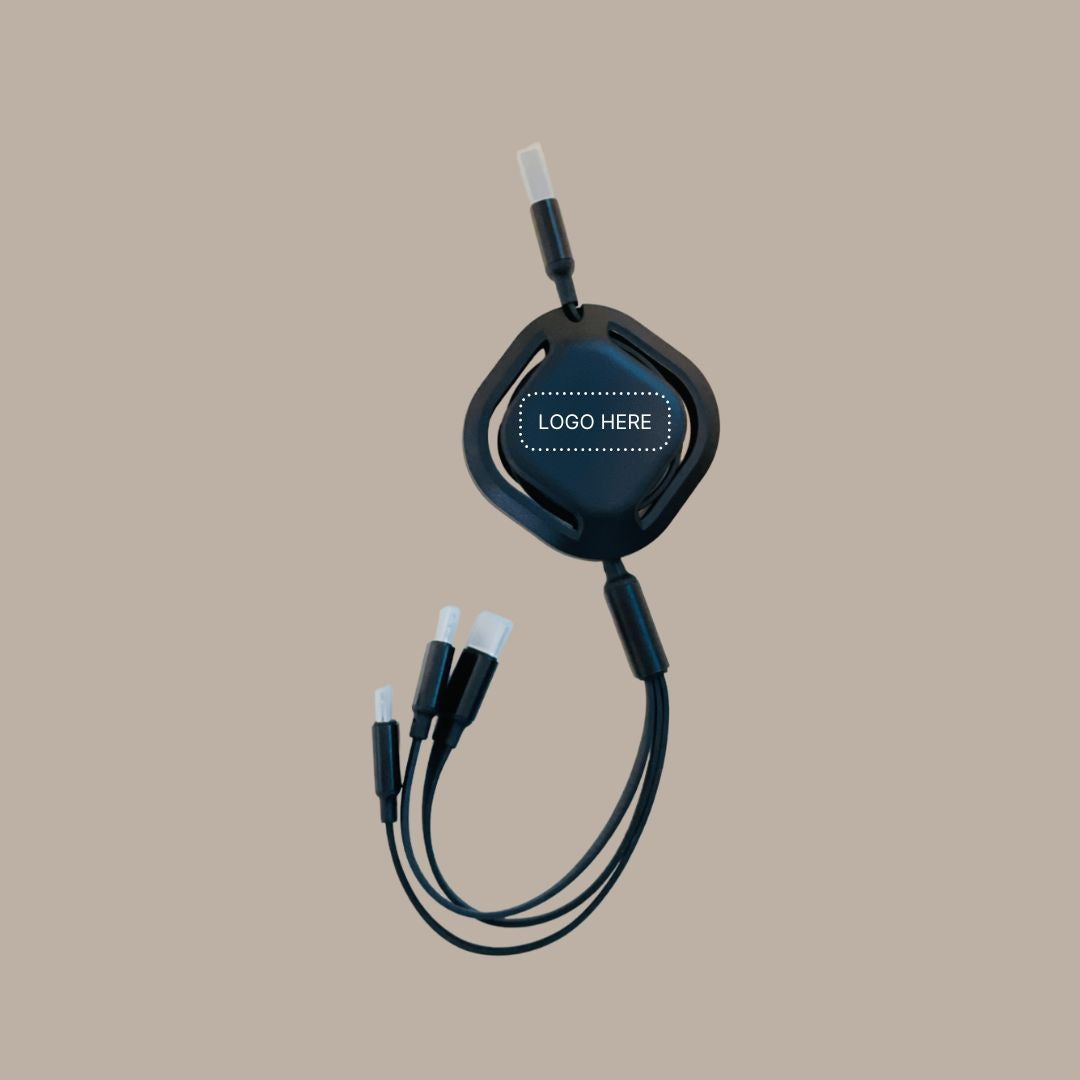 Vortex 3 in 1 Retractable USB Charging Cable