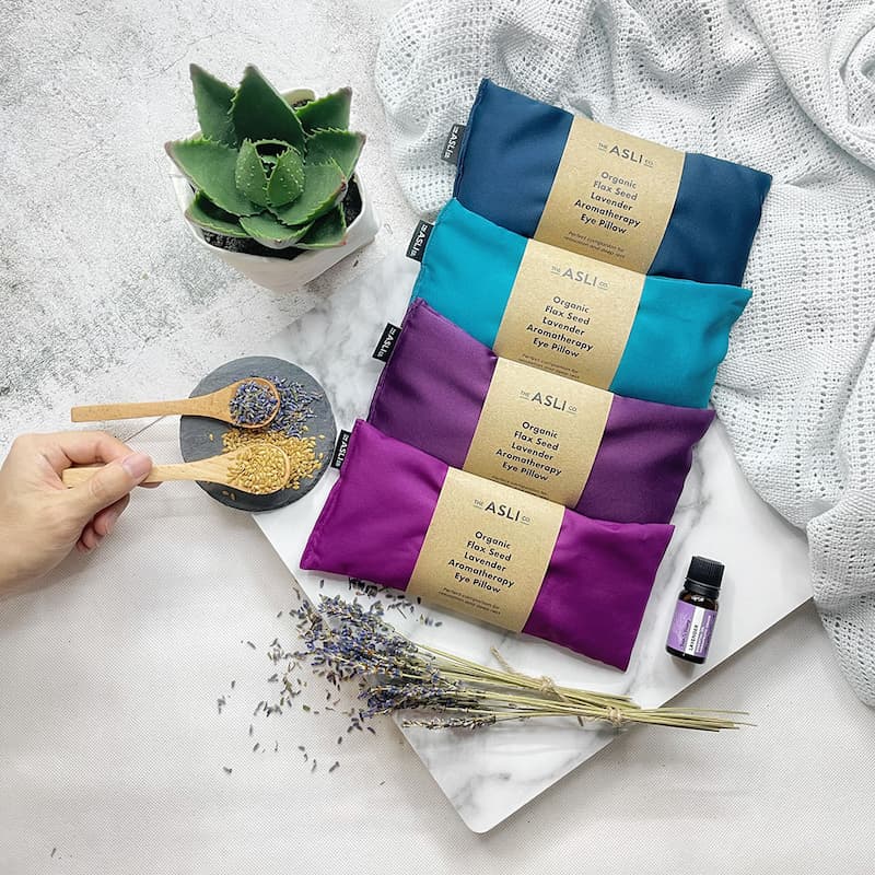 Aromatherapy Eye Pillow in A Ziplock Bag (with flax seed & lavender)